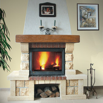 Visegrád - Rustic fireplace cover