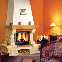 San Marino - Rustic fireplace cover