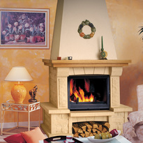 Romantik - Rustic fireplace cover